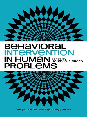 cover image of Behavioral Intervention in Human Problems